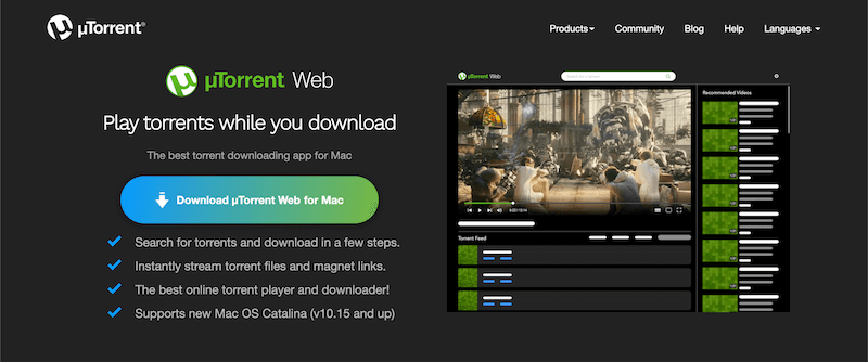 play torrent downloads on mac